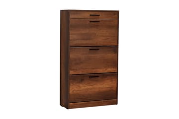 Skoskåp 75x128 cm - Valnöt - Products - Förvaring - Skåp - Förvaringsskåp
