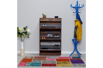 Skoskåp 75x128 cm - Valnöt - Products - Förvaring - Skåp - Förvaringsskåp