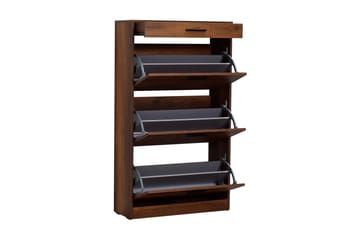 Skoskåp 75x128 cm - Valnöt - Products - Förvaring - Skåp - Förvaringsskåp