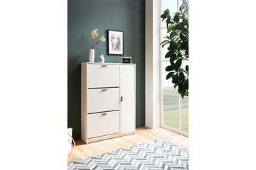 Skoskåp Wohnling med 3 fällbara fack 1 dörr melaminbelagd MDF modern - Products - Förvaring - Skåp - Förvaringsskåp