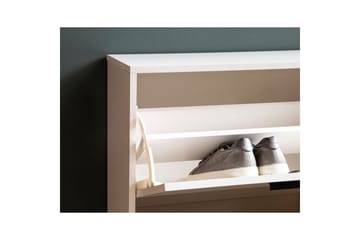 Skoskåp Wohnling med 3 fällbara fack 1 dörr melaminbelagd MDF modern - Products - Förvaring - Skåp - Förvaringsskåp