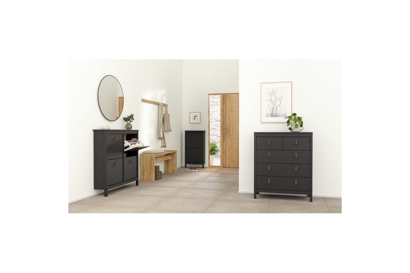 Vallvidera Skoskåp 102,6 cm - Svart - Products - Förvaring - Skåp - Förvaringsskåp