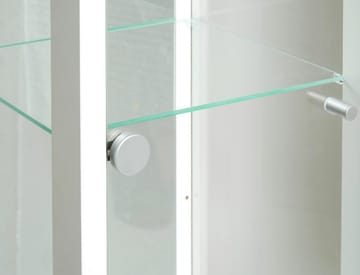 Vitrinskåp Optima med belysning 172 x 32 cm - Vit - vit - Products - Förvaring - Skåp - Vitrinskåp