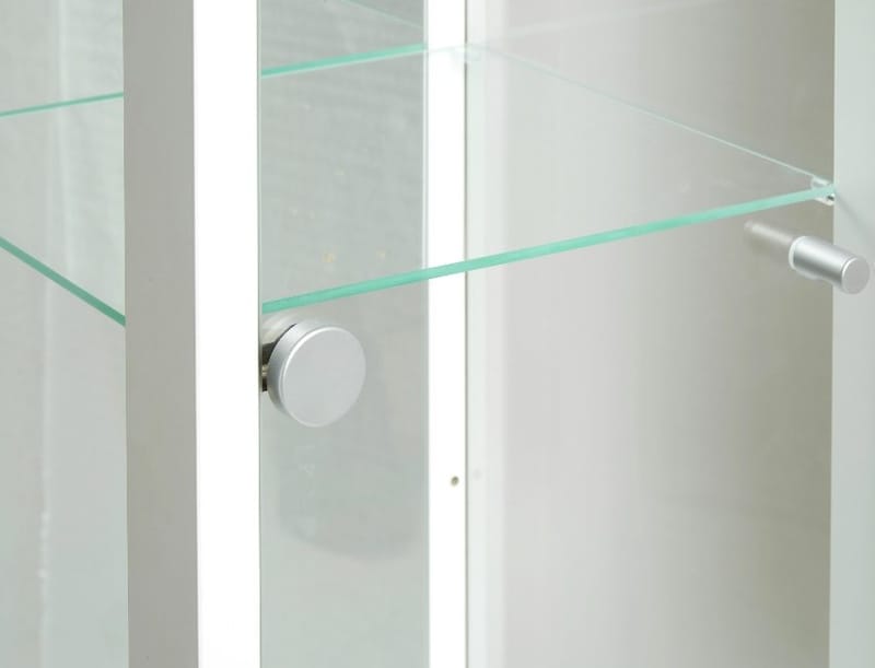 Vitrinskåp Optima med belysning 172 x 32 cm - Vit - vit - Products - Förvaring - Skåp - Vitrinskåp