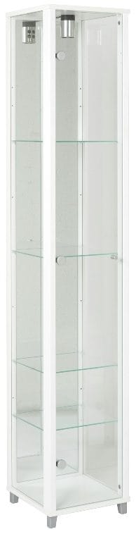 Vitrinskåp Optima med belysning 172 x 32 cm - Vit - vit - Products - Förvaring - Skåp - Vitrinskåp