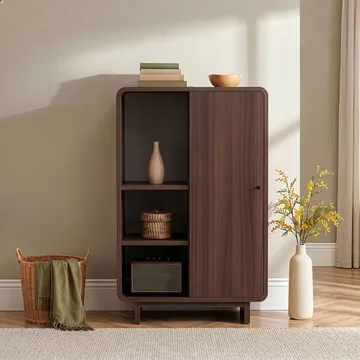 Wavio Multifunktionsskåp 70x110x34 cm - Milano Walnut - Products - Förvaring - Skåp - Förvaringsskåp