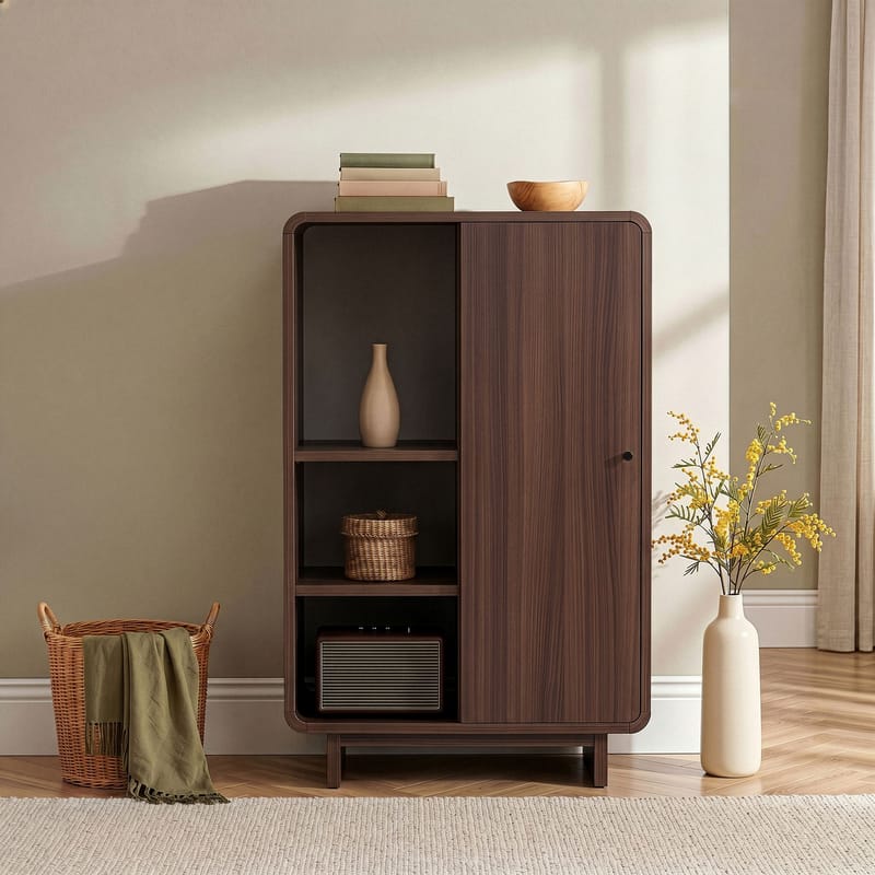 Wavio Multifunktionsskåp 70x110x34 cm - Milano Walnut - Products - Förvaring - Skåp - Förvaringsskåp