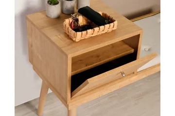 Botkins Skobänk 105 cm - Ek/Cream - Products - F örvaring - Skoförvaring - Skobänk & skohylla med bänk