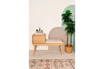 Botkins Skobänk 105 cm - Ek/Cream - Products - Förvaring - Skoförvaring - Skobänk & skohylla med bänk