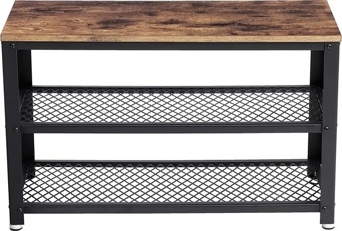 Lasse skohylla 73 cm - Brun/svart, Brun/svart