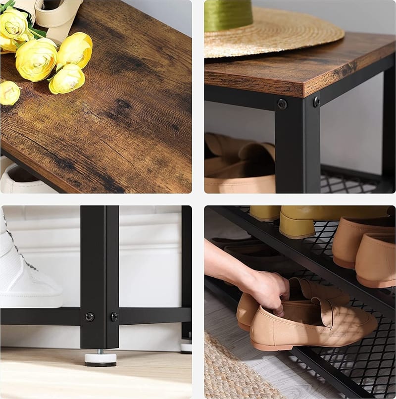 Lasse skohylla 73 cm - Brun/svart - Brun/svart - Products - Förvaring - Skoförvaring - Skohylla & skoställ