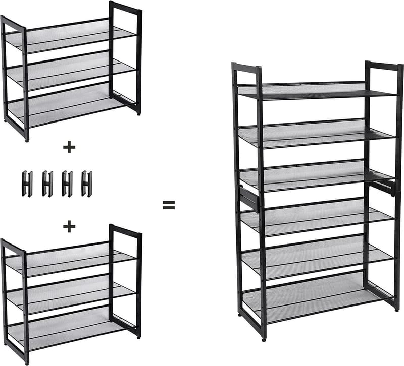 Sibel skohylla svart 74 x 62,5 cm - Svart - Products - Förvaring - Skoförvaring - Skohylla & skoställ