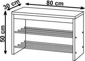 Skohylla Cataleya 80 cm - ek - Products - Förvaring - Skoförvaring - Skohylla & skoställ
