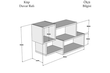 Afronda Vägghylla - Vit/Mörkgrå - Products - Förvaring - Småförvaring - Väggförvaring