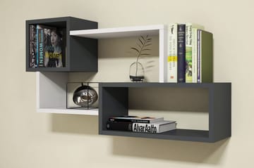 Afronda Vägghylla - Vit/Mörkgrå - Products - Förvaring - Småförvaring - Väggförvaring