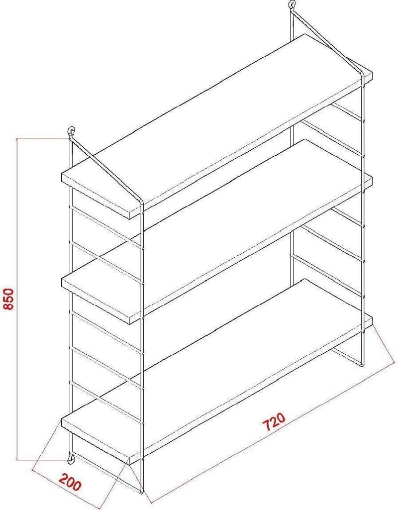Armoni vägghylla 3-plan - Vit - Vit - Products - Förvaring - Småförvaring - Väggförvaring