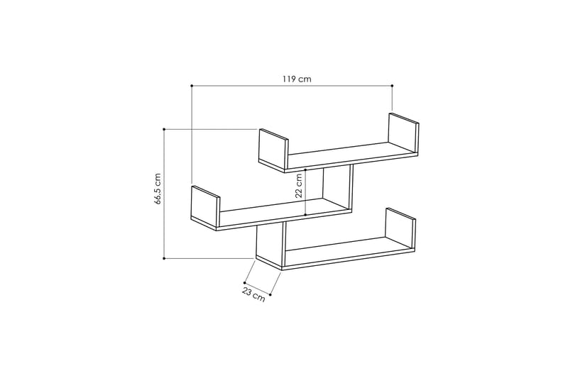 Decorta Vägghylla - Vit - Products - Förvaring - Småförvaring - Väggförvaring