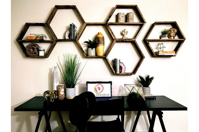 Desgrar Vägghylla 40x37 cm - Brun - Products - Förvaring - Småförvaring - Väggförvaring