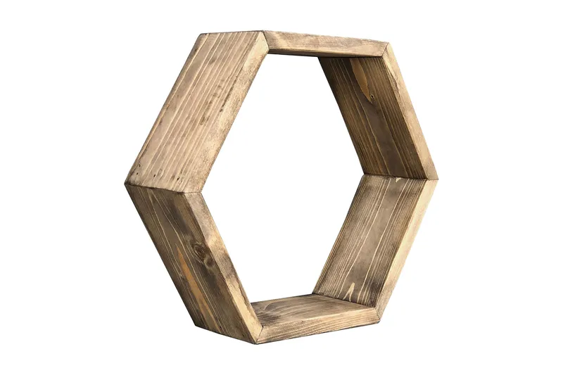 Desgrar Vägghylla 40x37 cm, Brun