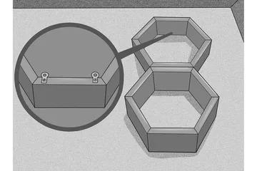 Desgrar Vägghylla 40x37 cm - Brun - Products - Förvaring - Småförvaring - Väggförvaring