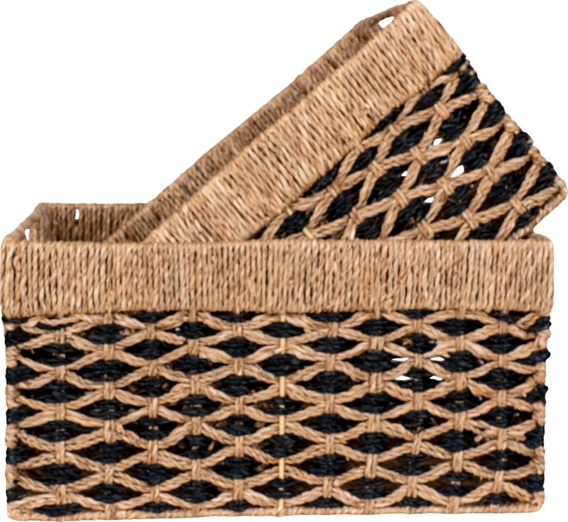 Salat korgset - Beige/svart - Beige/svart - Products - Förvaring - Småförvaring - Förvaringskorg