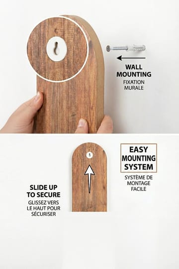 Hasina Vägghylla 26x35x13 cm - Ek - Products - Förvaring - Småförvaring - Väggförvaring