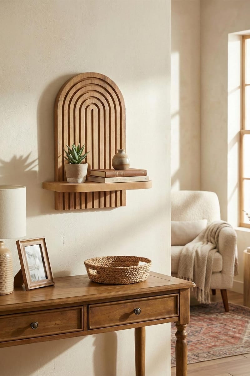 Hasina Vägghylla 26x35x13 cm - Ek - Products - Förvaring - Småförvaring - Väggförvaring