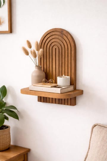 Hasina Vägghylla 26x35x13 cm - Ek - Products - Förvaring - Småförvaring - Väggförvaring