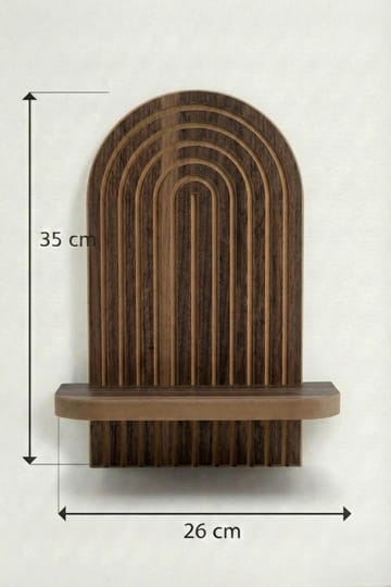 Hasina Vägghylla 26x35x13 cm - Wenge - Products - Förvaring - Småförvaring - Väggförvaring