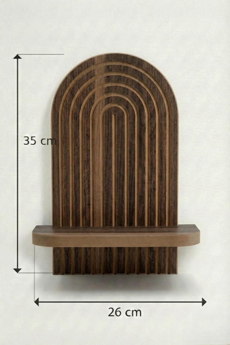 Hasina Vägghylla 26x35x13 cm - Wenge - Products - Förvaring - Småförvaring - Väggförvaring