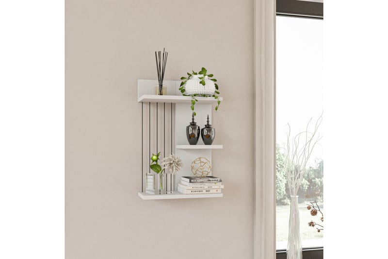 Jaennis Vägghylla 40x19 cm - Vit - Products - Förvaring - Småförvaring - Väggförvaring