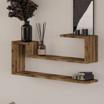 Melto Vägghylla 90x41,2x17 cm - Antik valnöt - Products - Förvaring - Småförvaring - Väggförvaring