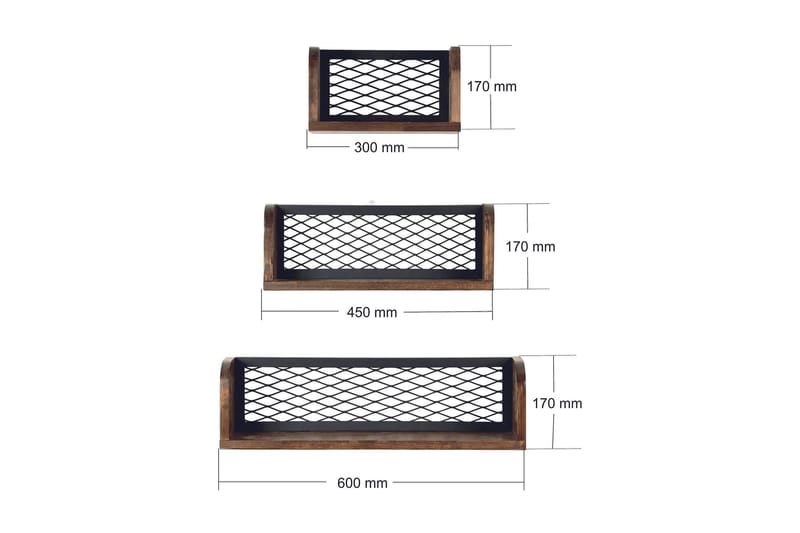 Nordanå Vägghylla - Brun - Products - Förvaring - Småförvaring - Väggförvaring