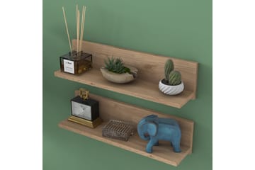 Ramulu Vägghylla 60 cm - Valnöt/Vit - Products - Förvaring - Småförvaring - Väggförvaring