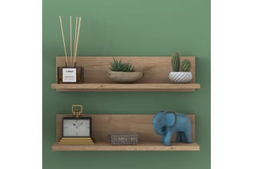 Ramulu Vägghylla 60 cm - Valnöt/Vit - Products - Förvaring - Småförvaring - Väggförvaring