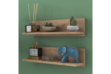 Ramulu Vägghylla 60 cm - Valnöt/Vit - Products - Förvaring - Småförvaring - Väggförvaring