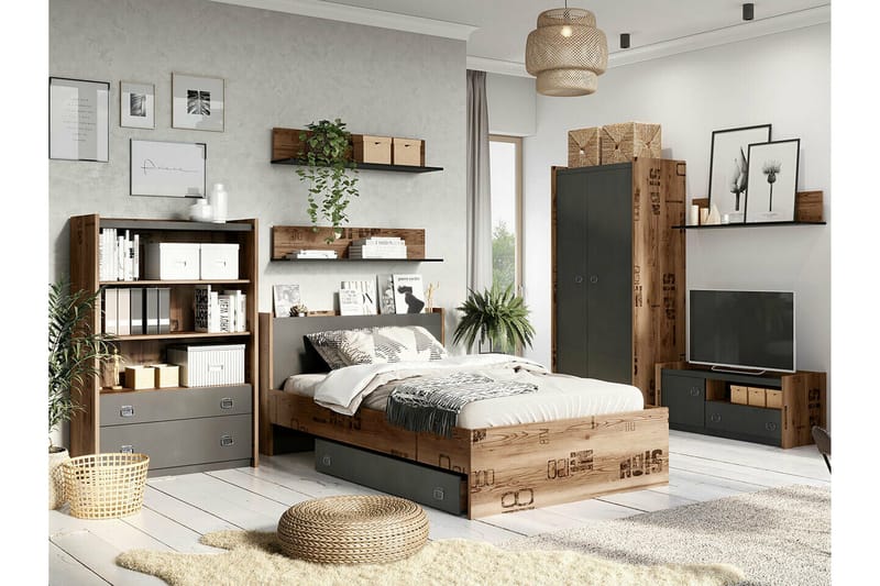 Rathmore Vägghylla 110x22 cm - Grå - Products - Förvaring - Småförvaring - Väggförvaring