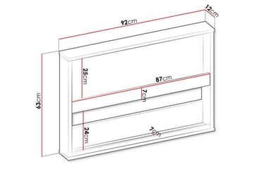 Rathmore Vägghylla 92x12 cm - Svart - Products - Förvaring - Småförvaring - Väggförvaring
