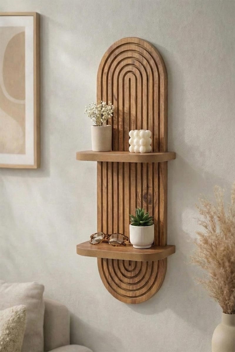 Savik Vägghylla 26x35x13 cm - Ek - Products - Förvaring - Småförvaring - Väggförvaring