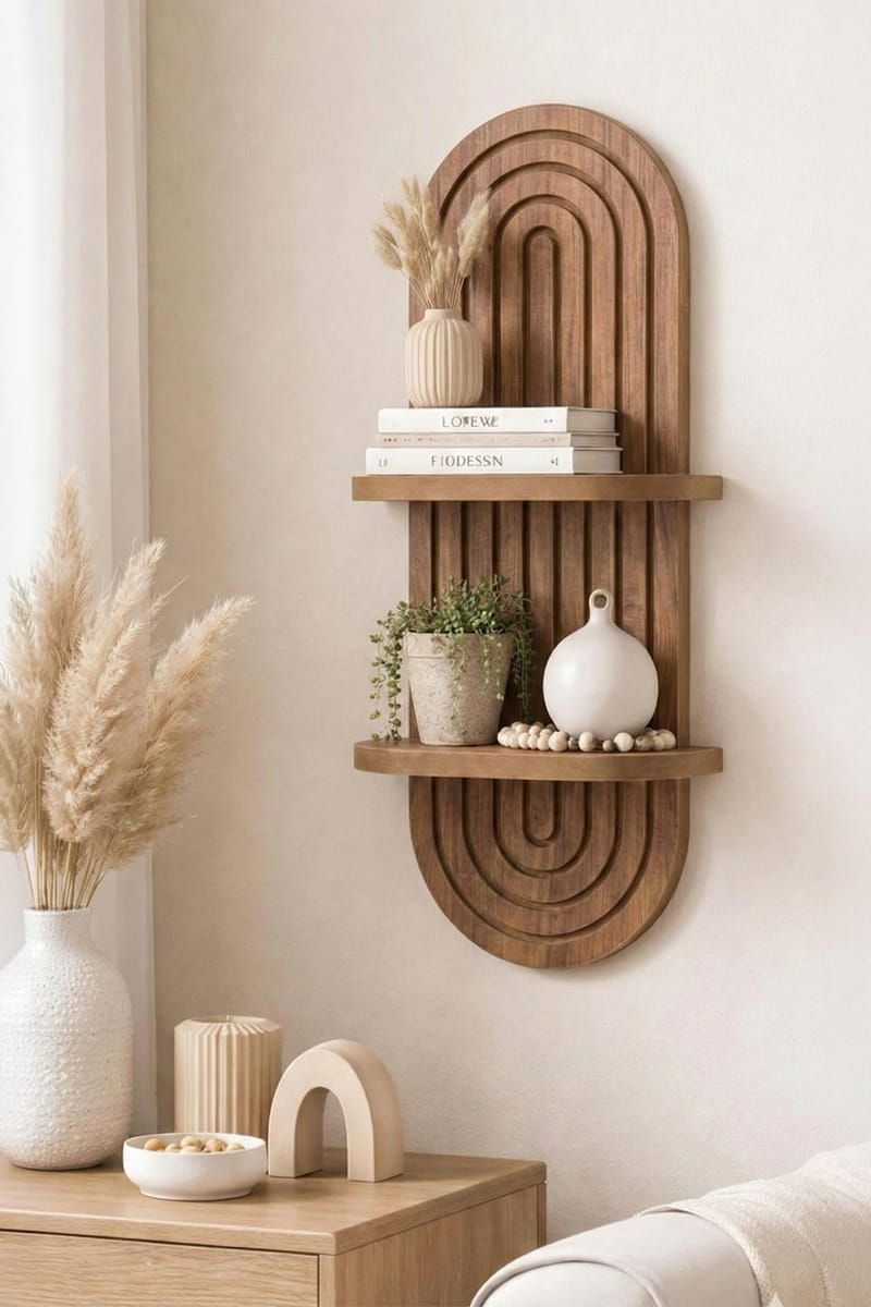 Savik Vägghylla 26x35x13 cm - Ek - Products - Förvaring - Småförvaring - Väggförvaring