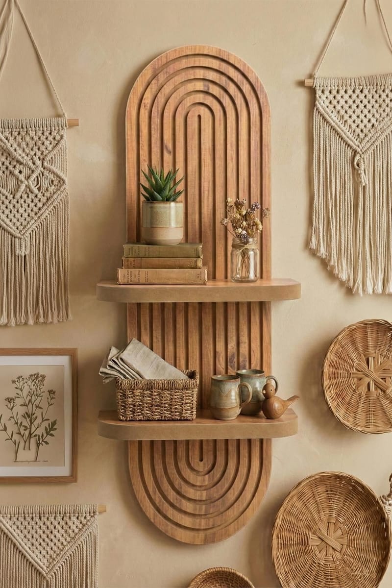 Savik Vägghylla 26x35x13 cm - Ek - Products - Förvaring - Småförvaring - Väggförvaring