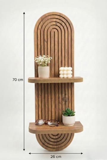 Savik Vägghylla 26x35x13 cm - Ek - Products - Förvaring - Småförvaring - Väggförvaring