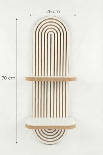 Savik Vägghylla 26x35x13 cm - Vit - Products - Förvaring - Småförvaring - Väggförvaring