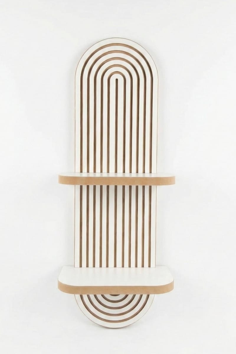 Savik Vägghylla 26x35x13 cm - Vit - Products - Förvaring - Småförvaring - Väggförvaring