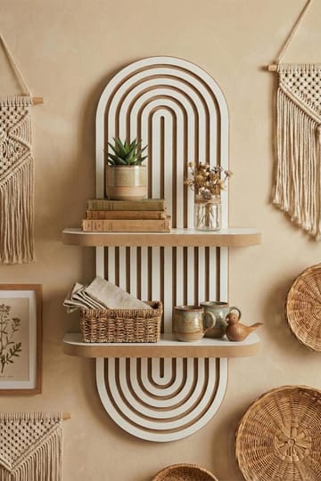 Savik Vägghylla 26x35x13 cm - Vit - Products - Förvaring - Småförvaring - Väggförvaring