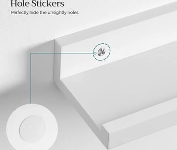 Suwon vägghylla 38 cm, 3-pack - Vit - Vit - Products - Förvaring - Småförvaring - Väggförvaring