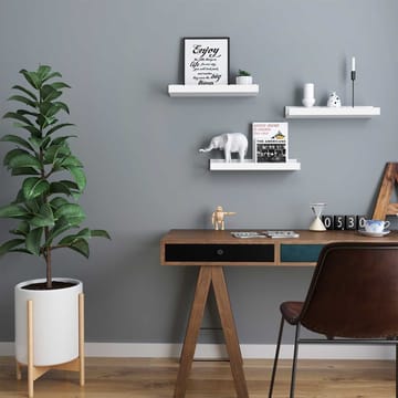 Suwon vägghylla 38 cm, 3-pack - Vit - Vit - Products - Förvaring - Småförvaring - Väggförvaring