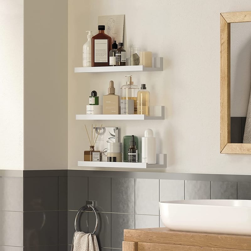 Suwon vägghylla 38 cm, 3-pack - Vit - Vit - Products - Förvaring - Småförvaring - Väggförvaring