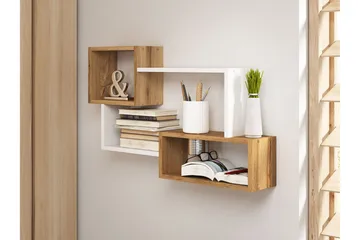 Triorana Hylla 87 cm - Natur/Vit - Products - Förvaring - Småförvaring - Väggförvaring