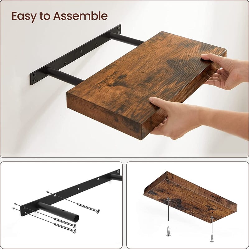 Vägghylla Sussex 40x20 cm - Brun/Mocca - Products - Förvaring - Småförvaring - Väggförvaring